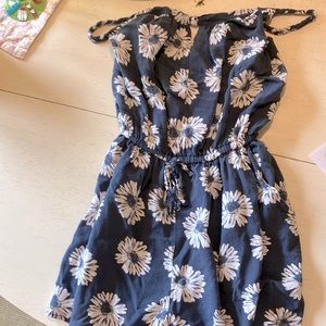 Miami women’s small romper blue with white flowers